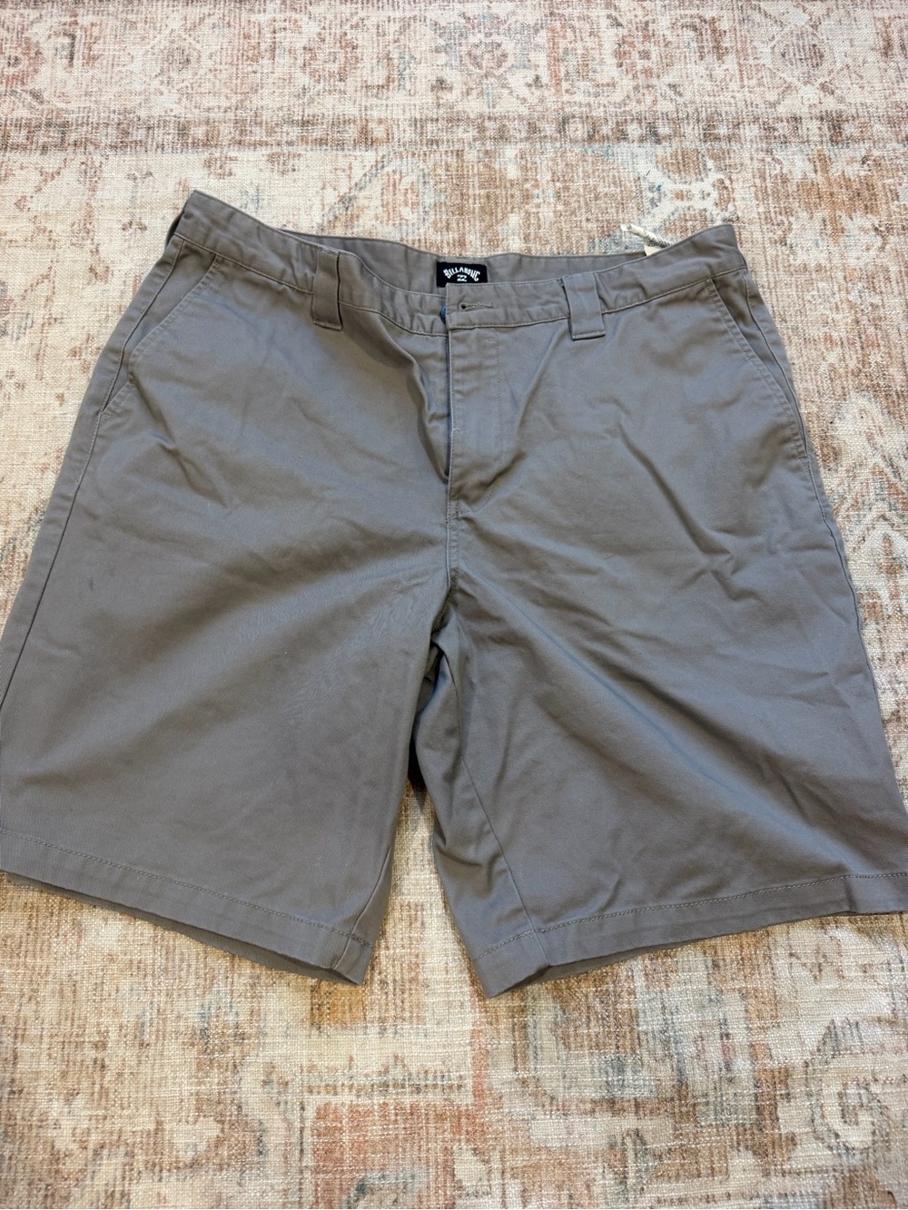 Billabong Men’s Taupe Flat Front Casual Shorts